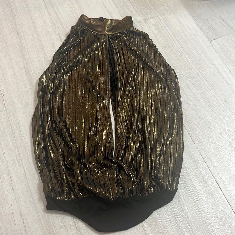 Torn by Ronny kobo gold bodysuit xs